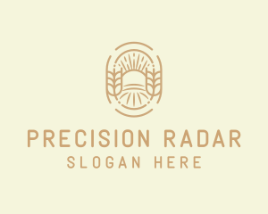 Sunny Wheat Crop Farm logo design