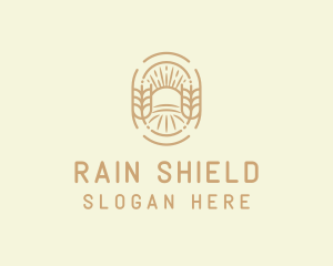 Sunny Wheat Crop Farm logo design