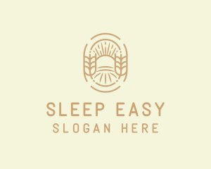 Sunny Wheat Crop Farm logo design