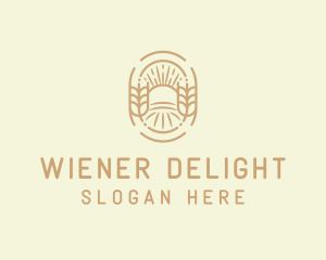 Sunny Wheat Crop Farm logo design