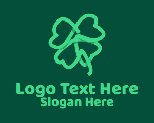 Irish Shamrock Leaf  Logo