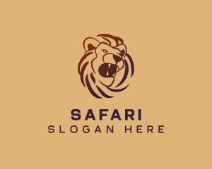 Lion Safari Wildlife logo design