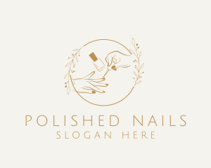 Nail Polish Salon logo design