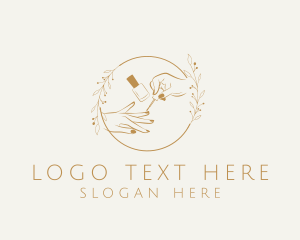 Leaf - Nail Polish Salon logo design