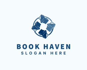 Library - Books Library Publishing logo design
