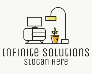 Fixtures - Home Furniture Monoline logo design