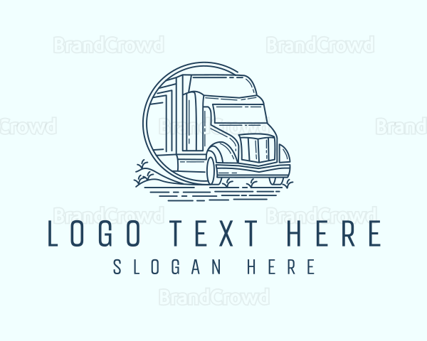 Trucking Cargo Business Logo