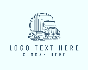 Truck - Trucking Cargo Business logo design