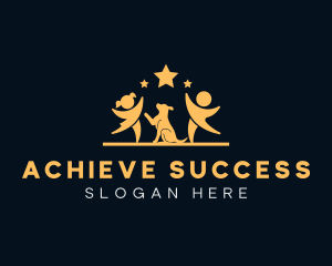 Goals - Children Dog Stars logo design