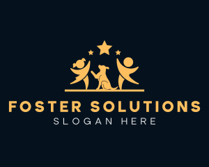 Foster - Children Dog Stars logo design