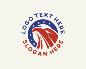 America - America Patriotic Eagle logo design