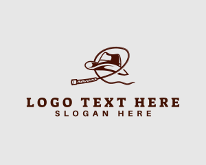 Hat - Western Cowboy Rodeo logo design