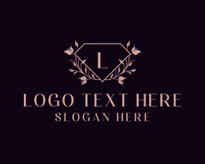 Floral Wreath Garden Logo