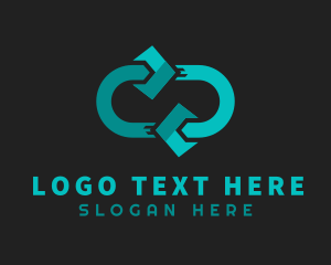 Loop - Arrow Loop Delivery logo design