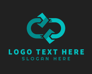 Loop - Arrow Loop Delivery logo design
