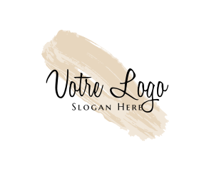 Watercolor - Classy Makeup Business logo design