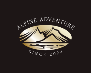 Mountain Adventure Campsite logo design