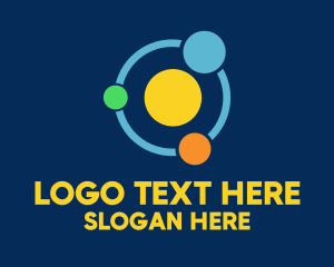 Teaching - Simple Solar System logo design