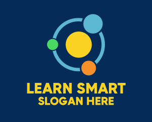 Teaching - Simple Solar System logo design