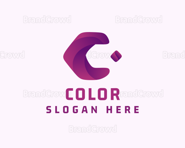 Digital Advertising Letter C Logo