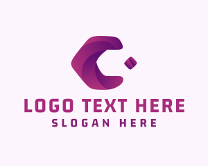 Online - Digital Advertising Business Letter C logo design