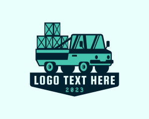 Vehicle - Cargo Shipment Trucking logo design