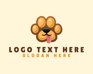 Grooming - Doggy Paw Pet logo design