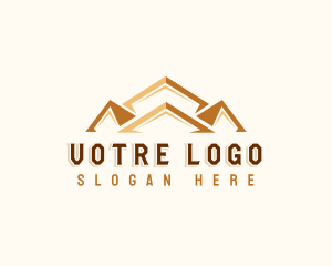 Architect - Roofing Builder Contractor logo design