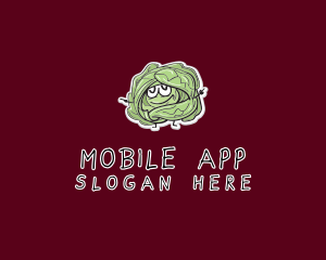 Grocer - Cartoon Cabbage Veggie logo design