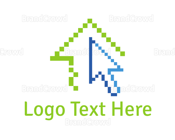 Pixel House Cursor Logo
