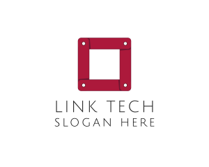 Technology Link Cube logo design