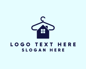 Laundromat - Hanger Laundry Clothing logo design