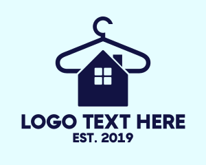 Closet - Blue Laundry Home logo design