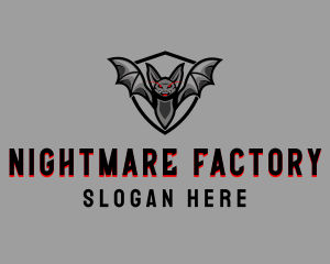 Scary Evil Bat logo design