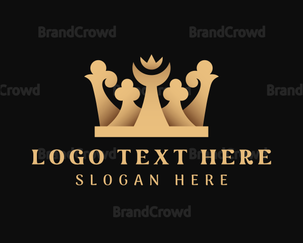 Gold Moon Crown Logo