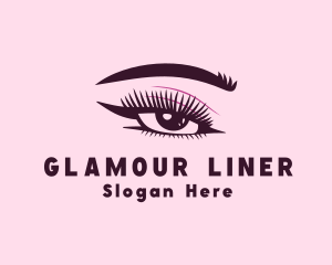 Eyeliner - EyelashWoman Cosmetology logo design