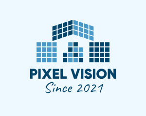 Pixel House Property  logo design