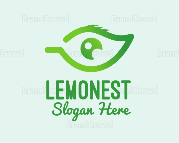 Green Leaf Eye Logo