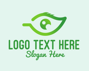 Fresh - Green Leaf Eye logo design