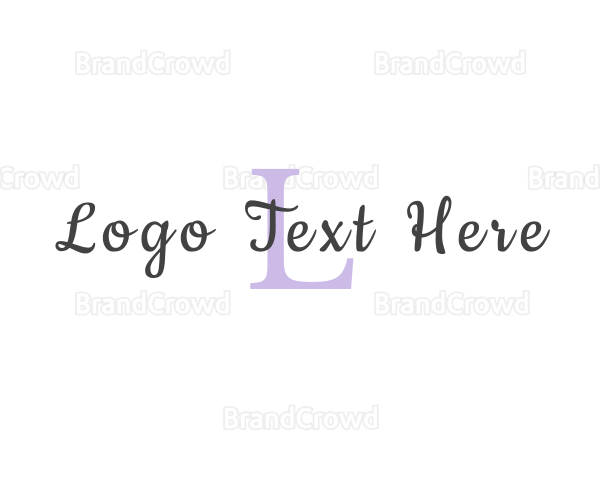 Feminine Cursive Beauty Logo