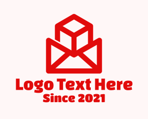 Mail - Red Mail Box logo design