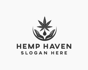 Marijuana Cannabis Weed logo design