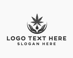 Ganja - Marijuana Cannabis Weed logo design