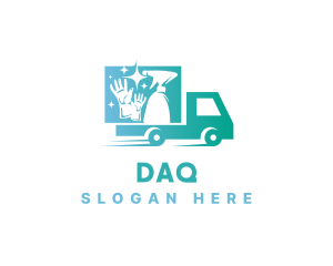 Natural - Housekeeping Cleaning Truck logo design