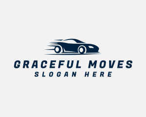 Fast Moving Race Car logo design