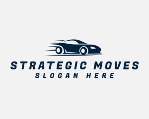 Fast Moving Race Car logo design