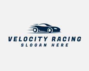 Fast Moving Race Car logo design