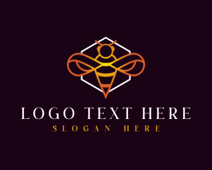 Honeycomb - Honeycomb Hexagon Bee logo design