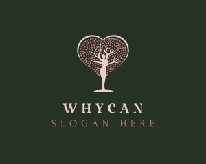 Heart Tree Woman Logo