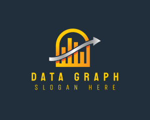 Statistics Finance Chart logo design